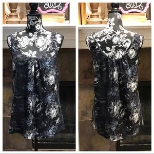 🌞 5/$25 Summer Sale 🌞 black/grey print tank top